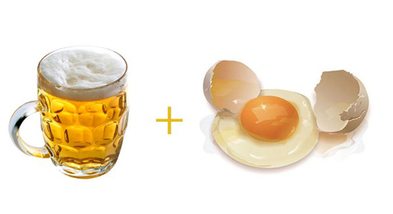 Công thức bia và trứng gà - Bí quyết không nên bỏ qua nếu muốn xử lý nấm da đầu tận gốc