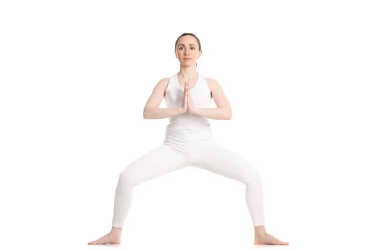 bài tập yoga giúp đẹp da - Tư thế goddess